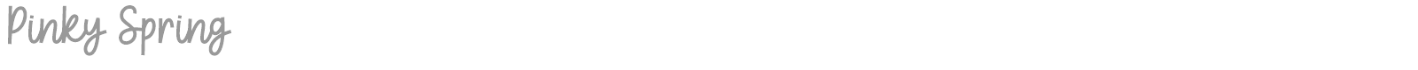 Pinky Spring font preview